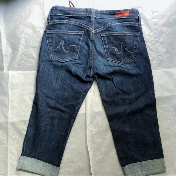 AG Adriano Goldschmied Liberty Cuffed Capri Jeans - Picture 2 of 7
